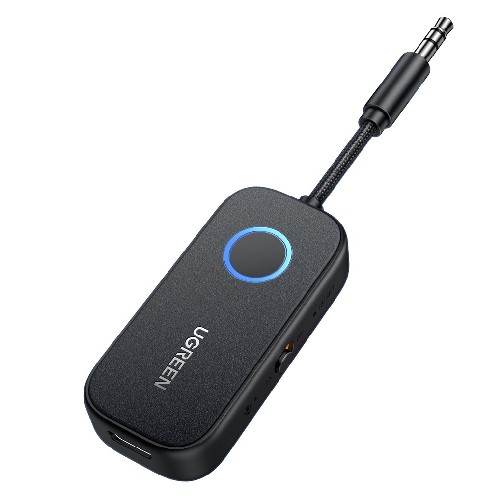 UGREEN Bluetooth 5.3 Transmitter Receiver, 28H Long Playtime, Dual Connection, 10m Range