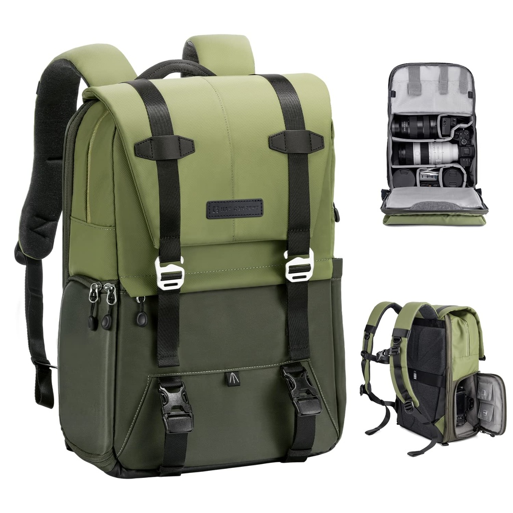 K&F Concept 20L Camera Backpack, Camera bags for photographers Large Capacity Camera Case 