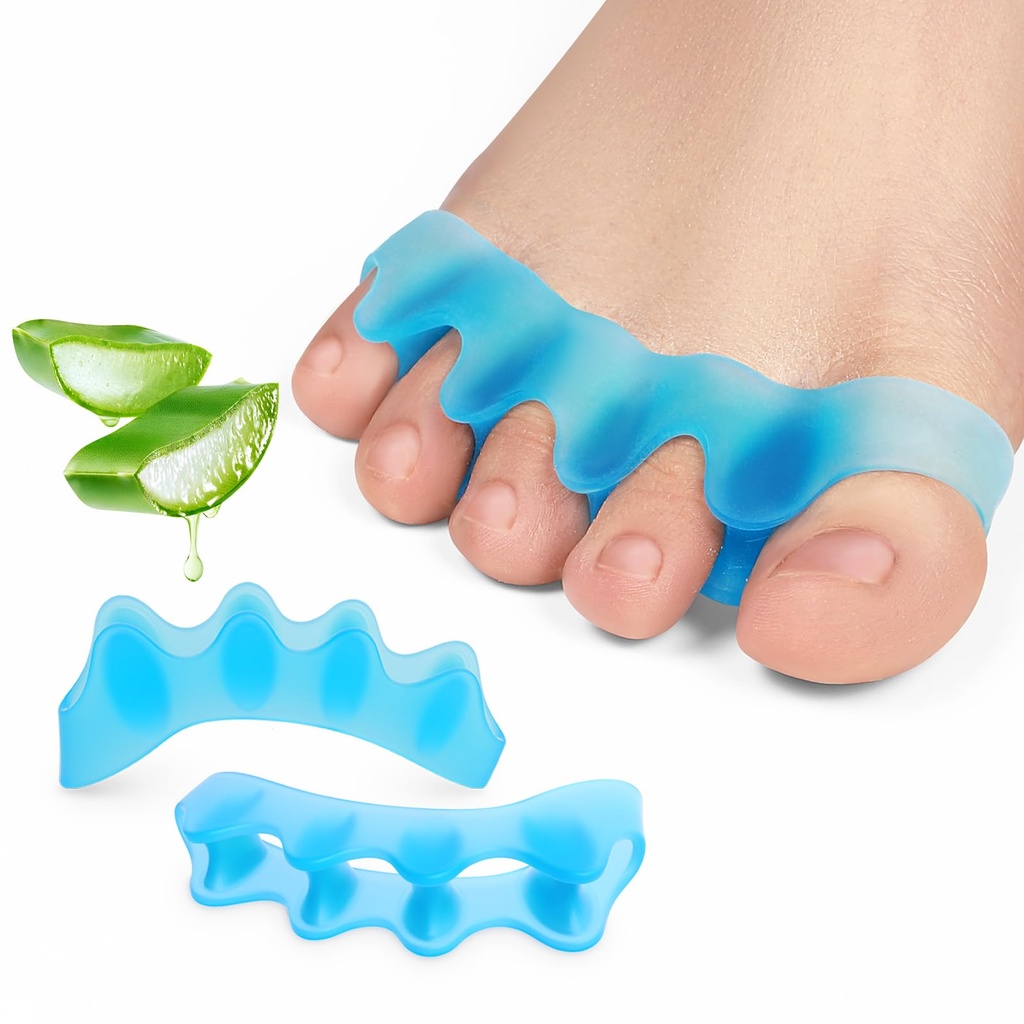 Promifun Toe Separators, 8 Pack Bunion Corrector for Women/Men, Toe Spacers, Foot Alignment