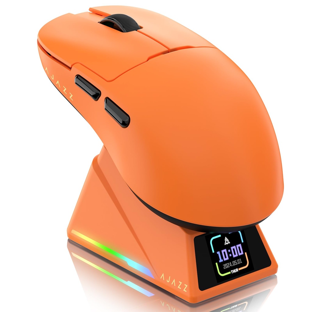 ATTACK SHARK Ajazz AJ159APEX PAW3950 Gaming Mouse, 42000 DPI, 8000Hz Wireless Polling Rate,