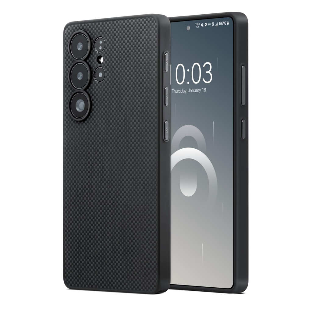 PITAKA Pinbutton Magnetic Premium Aramid Fibre Case for Samsung Galaxy S25 Ultra, Robust bu