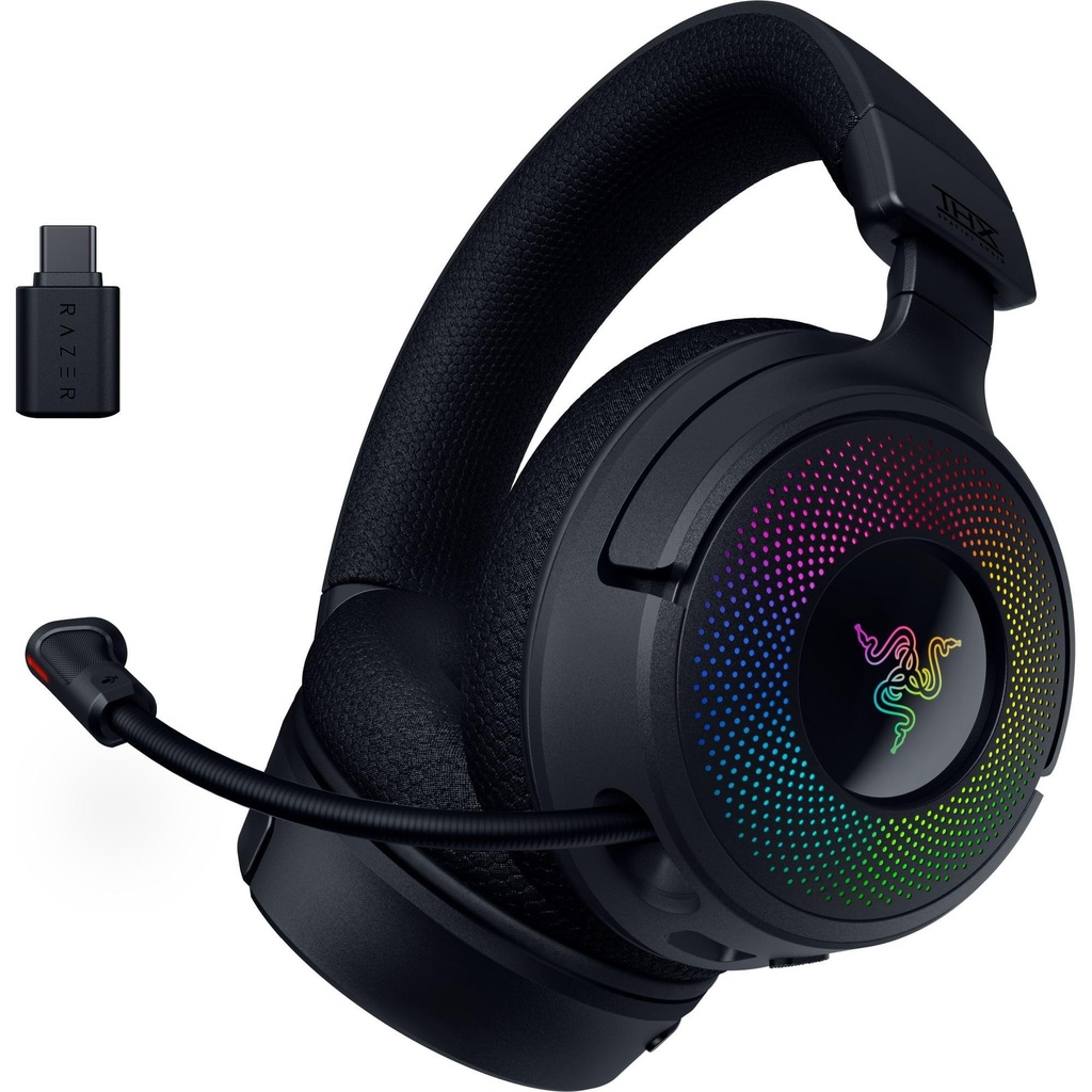 Razer Kraken V4 - Wireless Gaming Headset (3 Modes Connectivity, TriForce 40mm Drivers, 9-Z