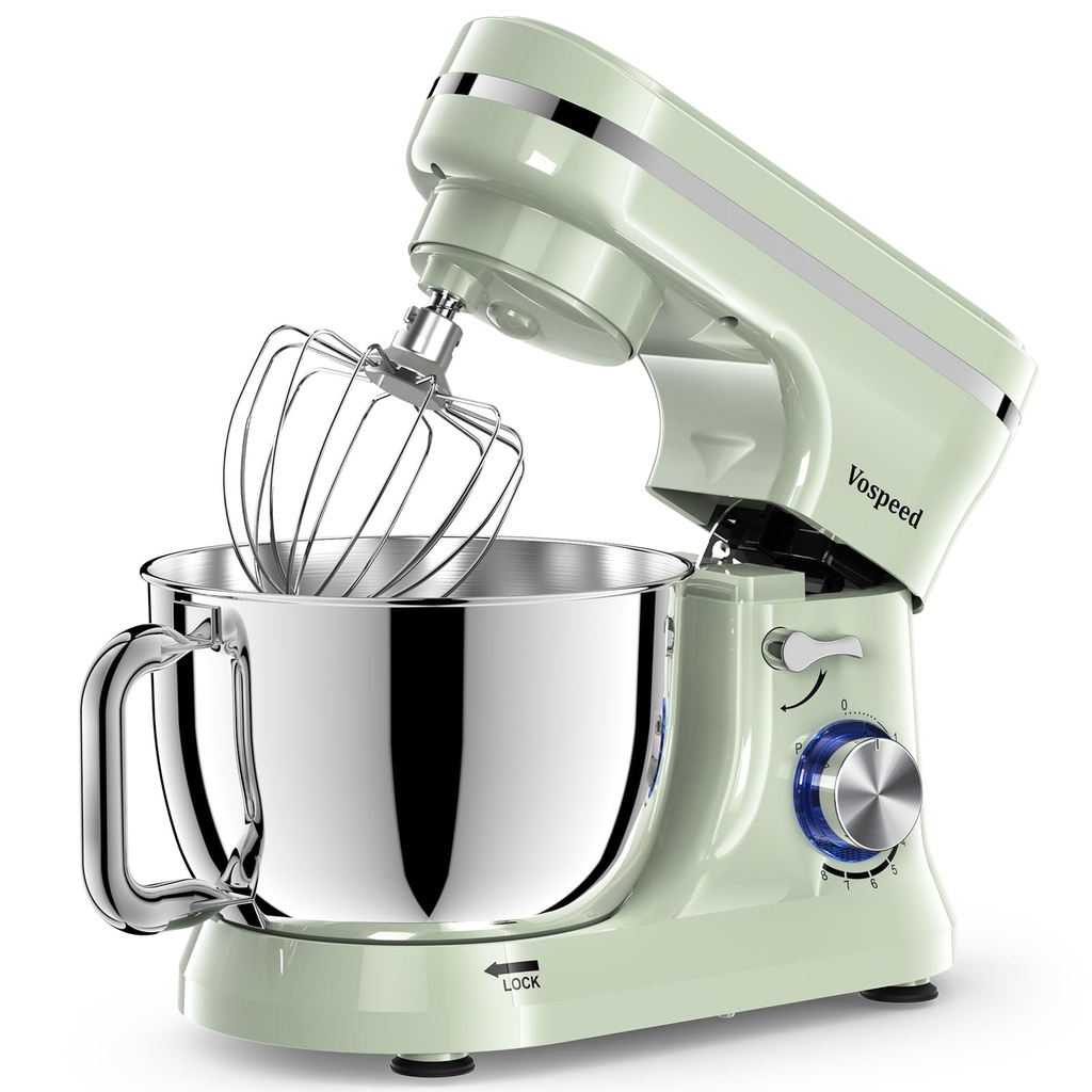 Vospeed Stand Mixer,5 Quarts 8-Speed 1000W Tilt-Head Food Mixer, Kitchen Electric Standing M