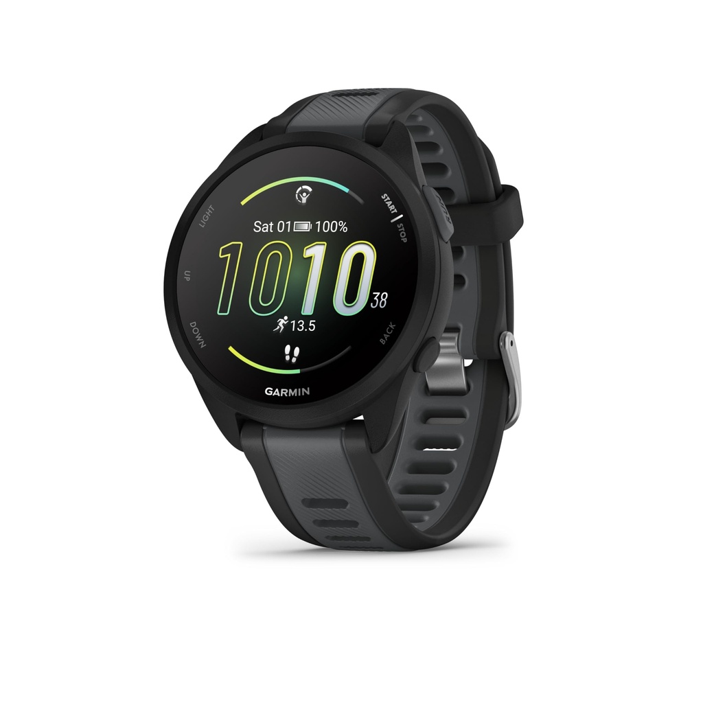 Garmin Forerunner 165 Music GPS 43mm Running Smartwatch, Lightweight, AMOLED Touchscreen