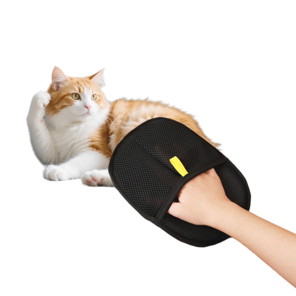 Pet Grooming Gloves,Double Sided Grooming Glove for Pets,Hands on Pet Static Hair Removal Gl