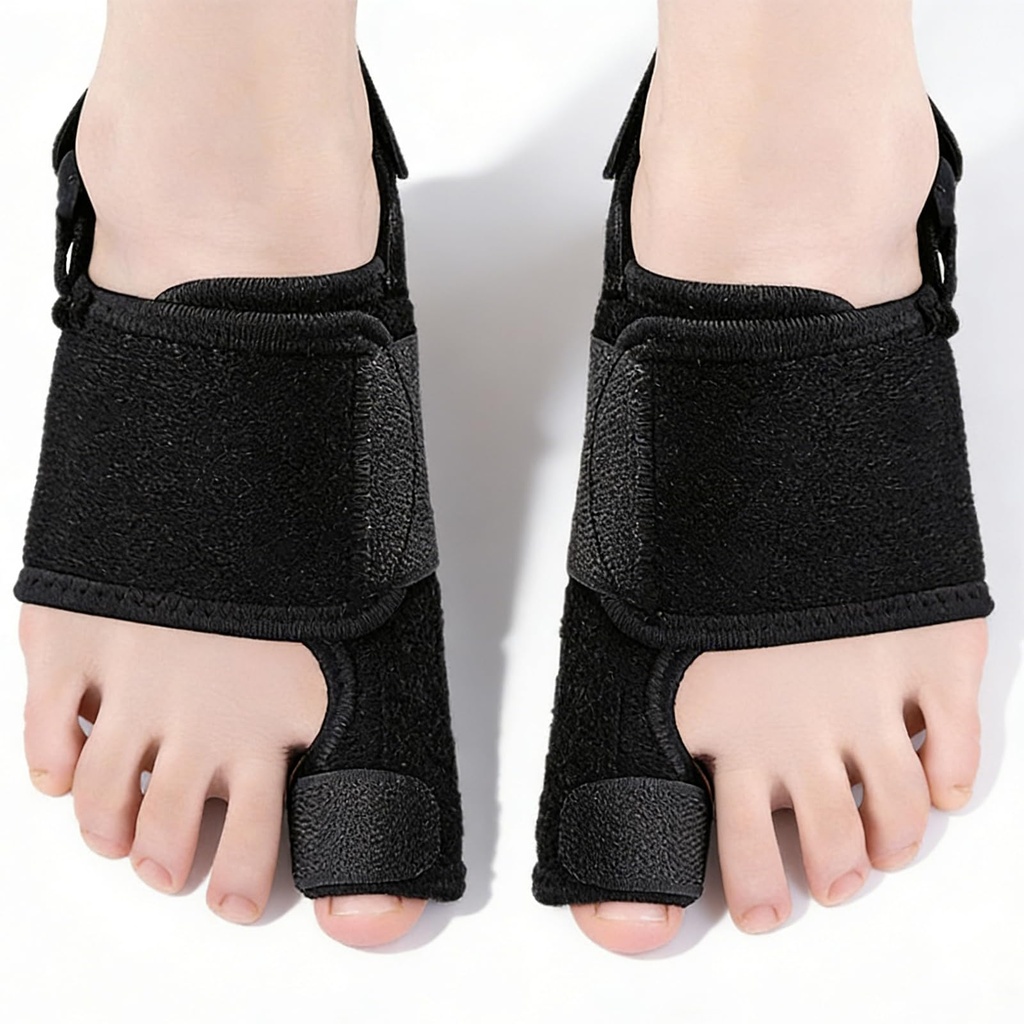 ThamGlow 1 Pair Bunion Corrector Big Toe Straightener, Adjustable Toe Straighteners, Bunion