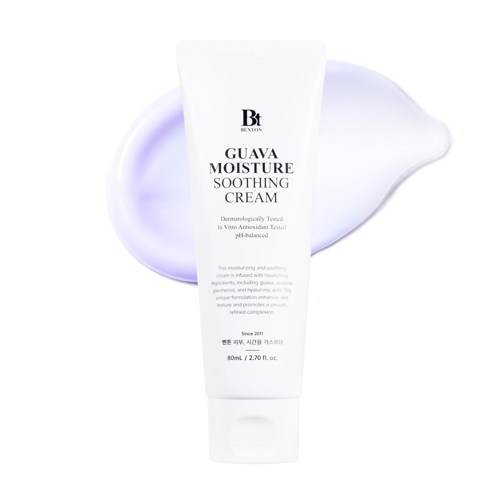 BENTON Guava Moisture Soothing Cream - Skin soothing and moisturizing effect for Dry skin t