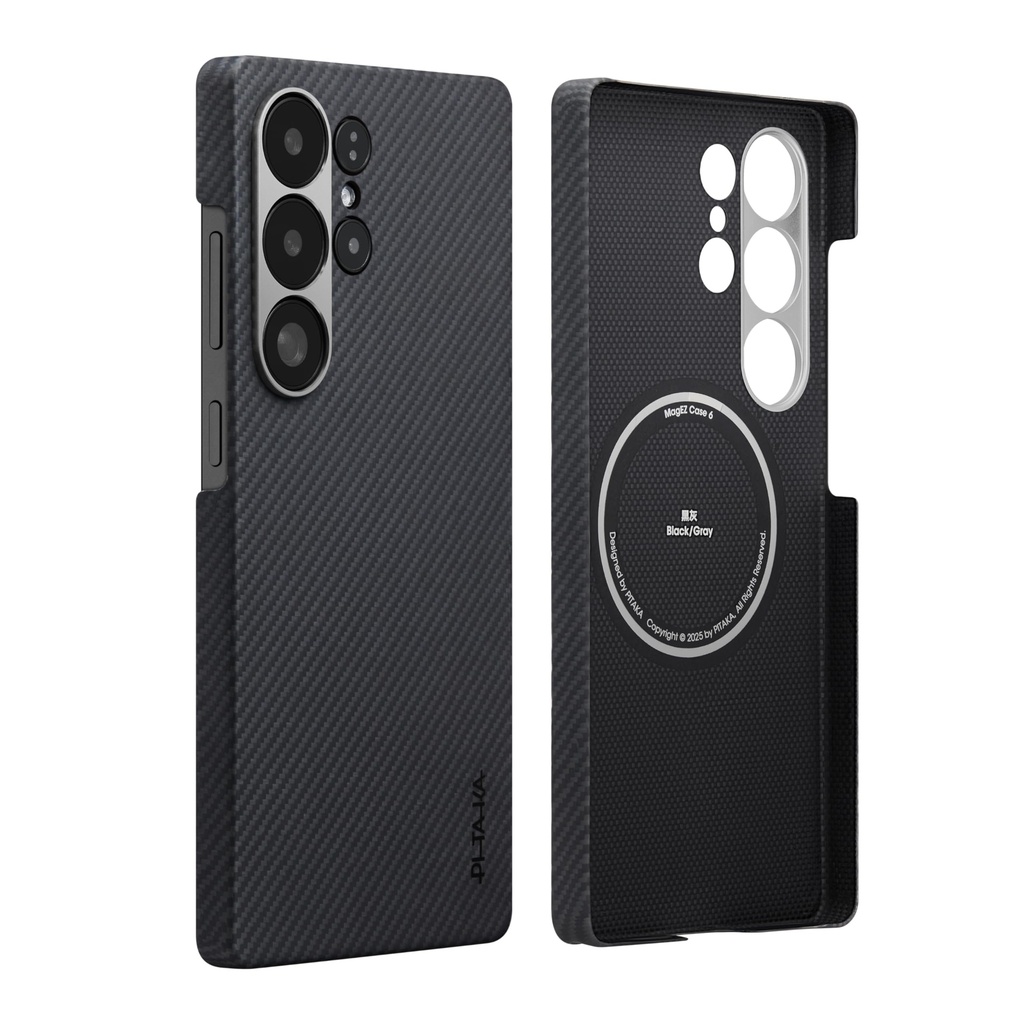 PITAKA Samsung Galaxy Magnetic S25 Ultra Case Super Thin and Light Aramid Fibre Rugged Cove