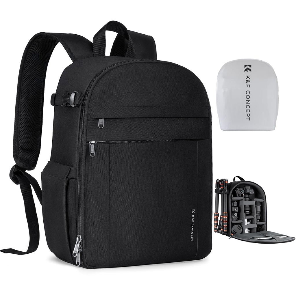 K&F CONCEPT Camera Backpacks for Photographers Travel Bag for Tripod Camera Lence Accessory