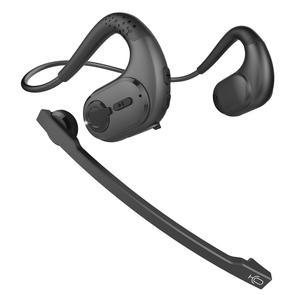 Giveet Bluetooth 5.3 Headset with Detachable Microphone, DSP Noise Cancelling Wireless Head