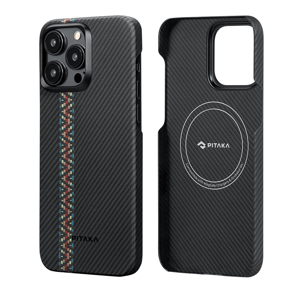PITAKA Magnetic Case for iPhone 15 Pro Aramid Fibre Ultra Slim and Light Protective Case 