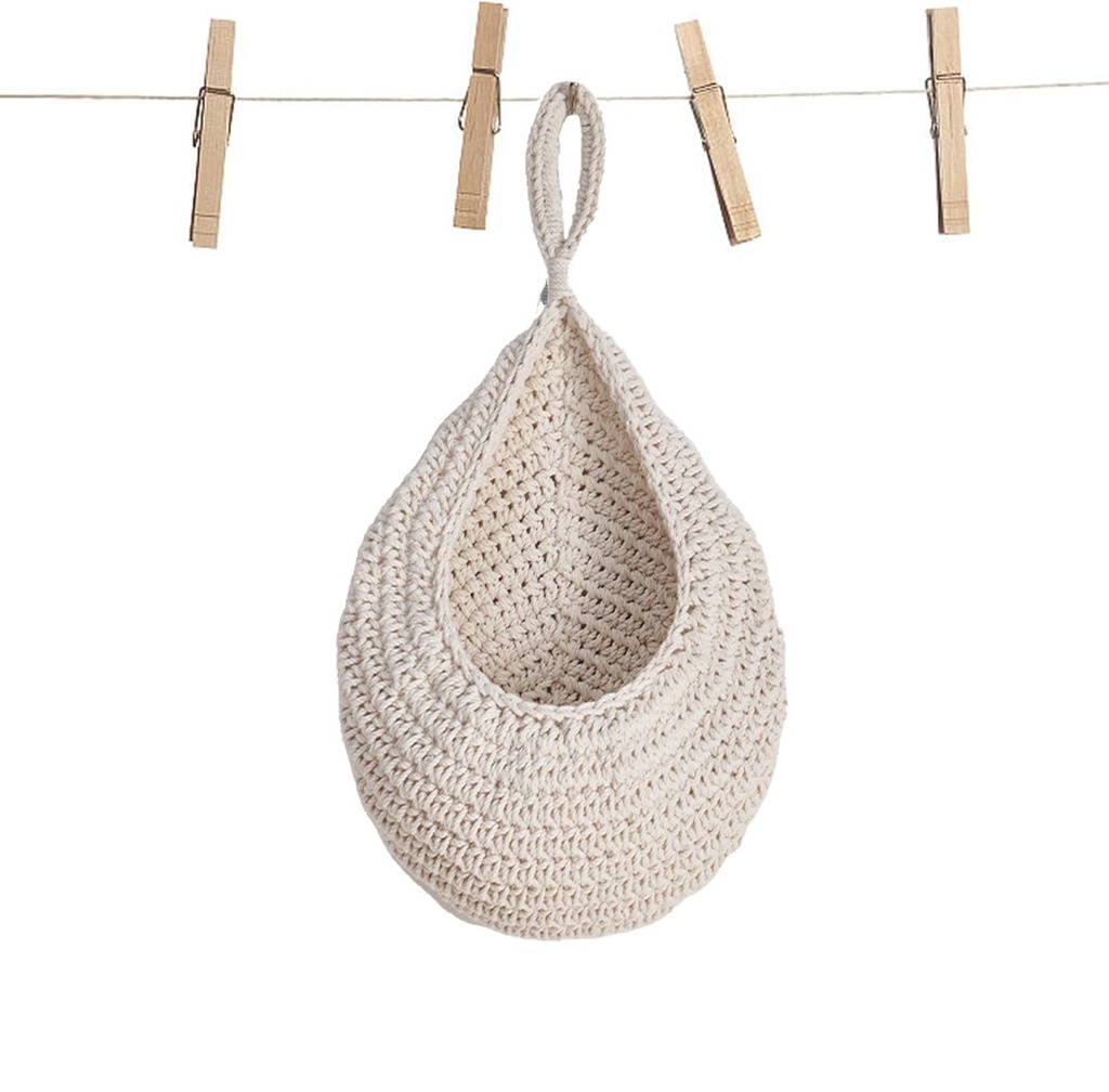 LilaLemon Peg Bag for Washing Line for 3-4 Pegs, Reusable Peg Holder, Washable Laundry Stor