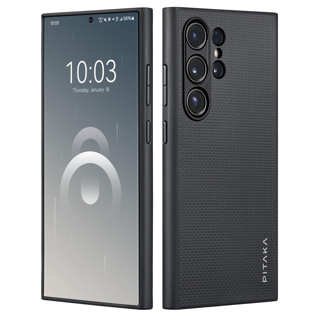 PITAKA Samsung Galaxy S24 Ultra Case Made from Premium Aramid Fibre, Super Lightweight 