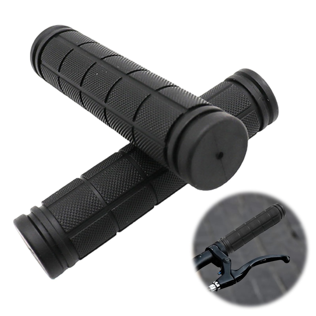 2PCS Bicycle Grips, Rubber Handlebar Grips, Soft Non Slip Bike Handles, Bike Handlebar Grip
