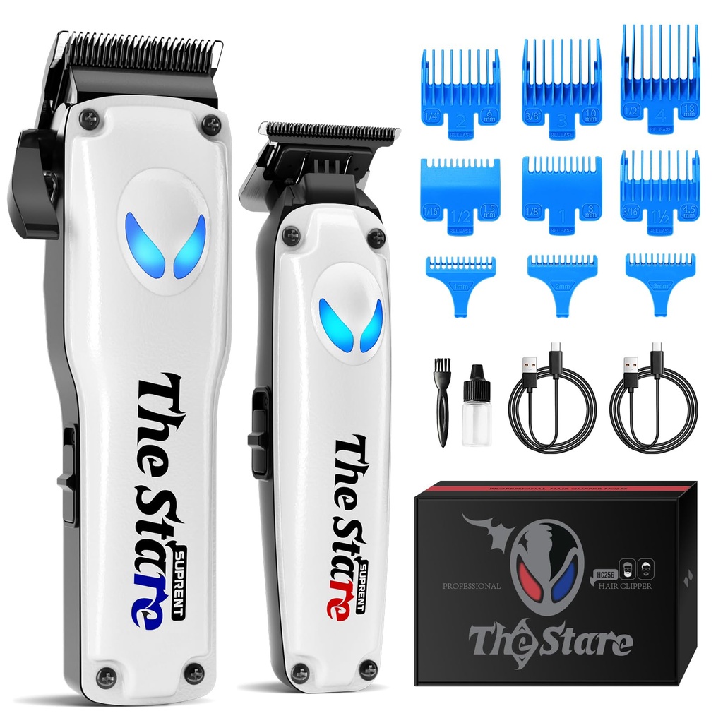 SUPRENT Hair Clippers for Men Professional, 7500 RPM Cordless Hair Trimmer Barber Clippers