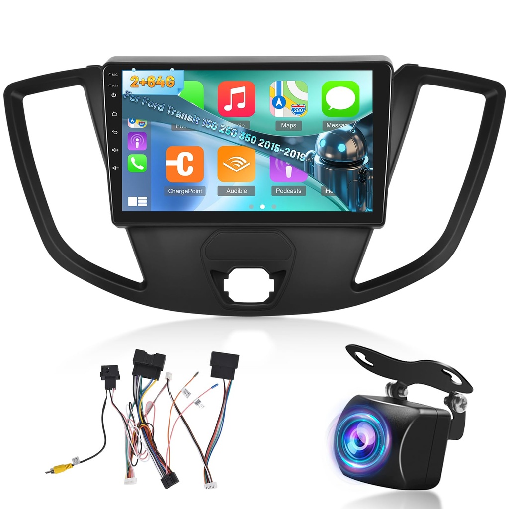 [2G+64G] Car Radio for Ford Transit 150 250 350 2015-2019, Android Touch Screen Transit
