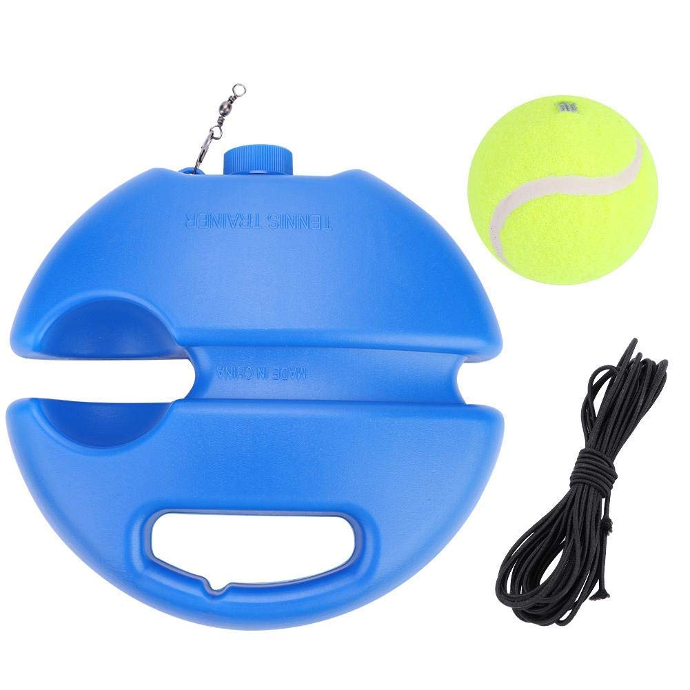 Alomejor Portable Tennis Rebound Ball Trainer Adjustable Self-Practice Tool for Adults & Kids, Beginner-Friendly Indoor/Outdoor Tennis Training Aid with Durable Rubber Ball