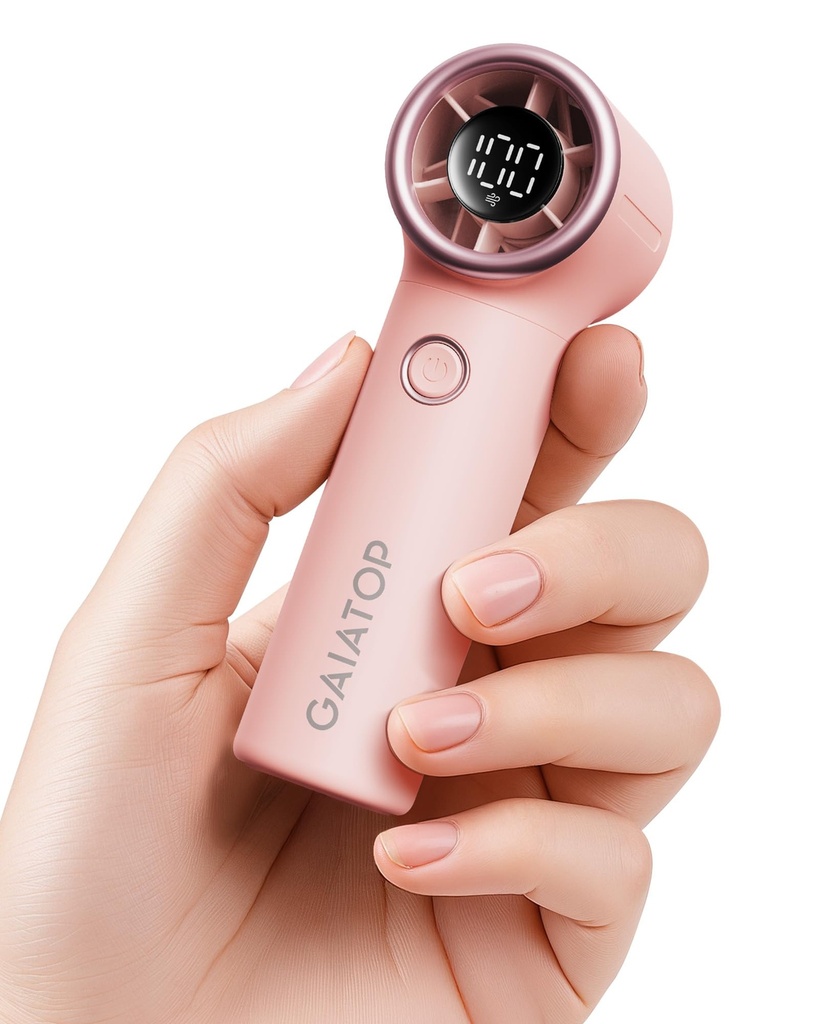 gaiatop Mini Portable Handheld Fan, 4000mAh [15h Max Cooling] Personal Turbo Fans Pocket Siz