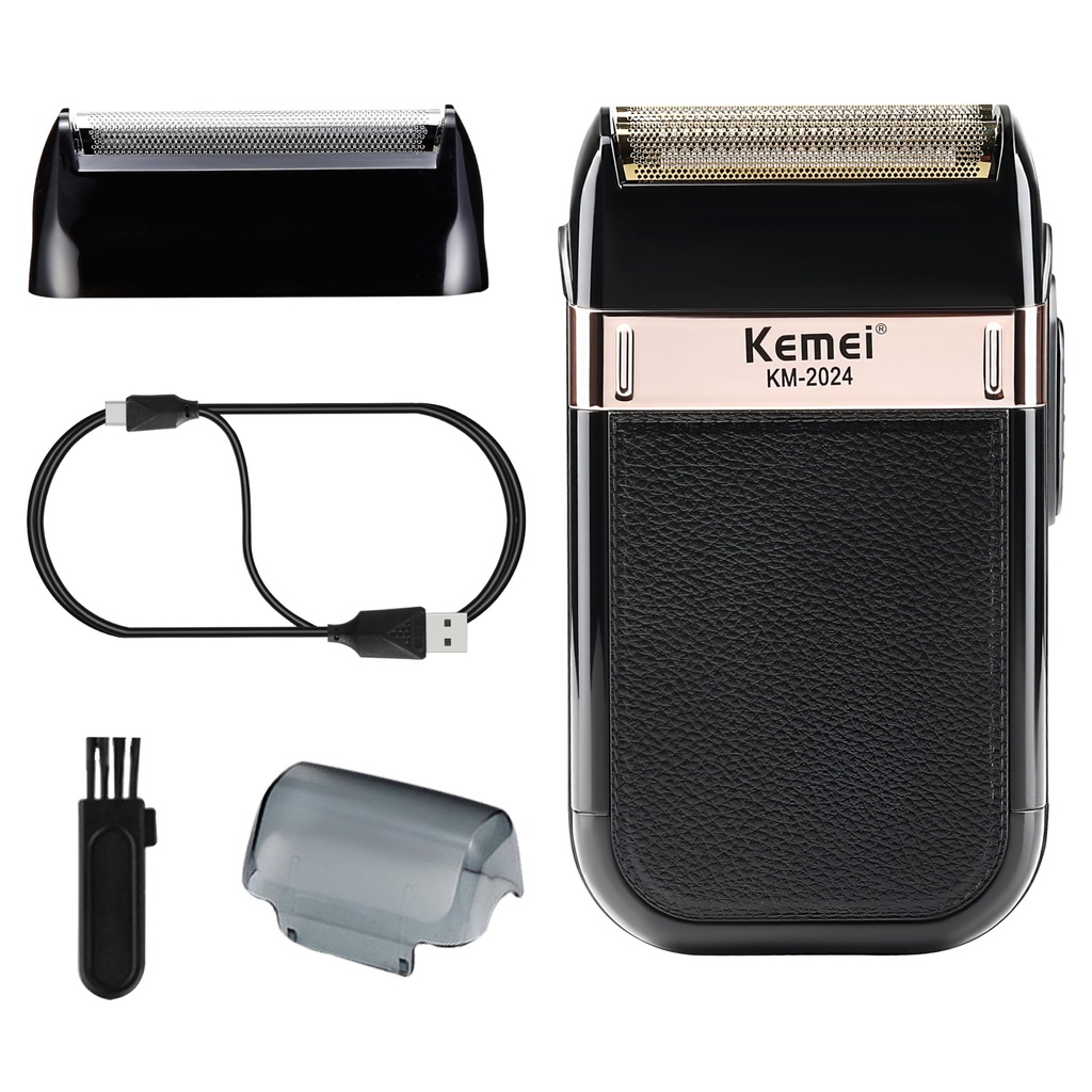 KEMEI Foil Shaver for Men,Waterproof Razor Shaver,Cordless Electric Rechargeable Shavers,Tri