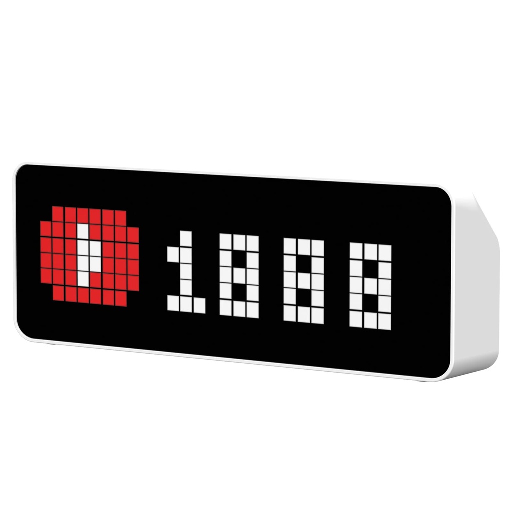 ULANZI TC001 Smart Pixel Clock,Social Media Counter, Digital Alarm Clock with Weathe, Awtrix