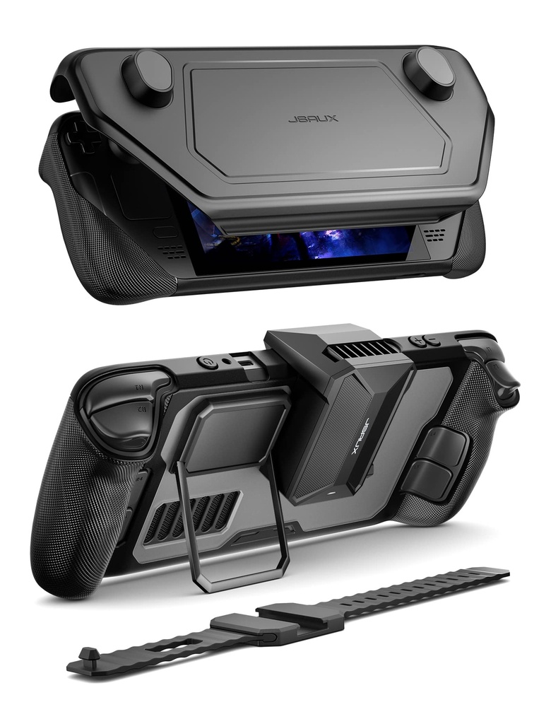 JSAUX ModCase Compatible with Steam Deck, PC0104 Modular Case with Cooling Fan Valve Steam
