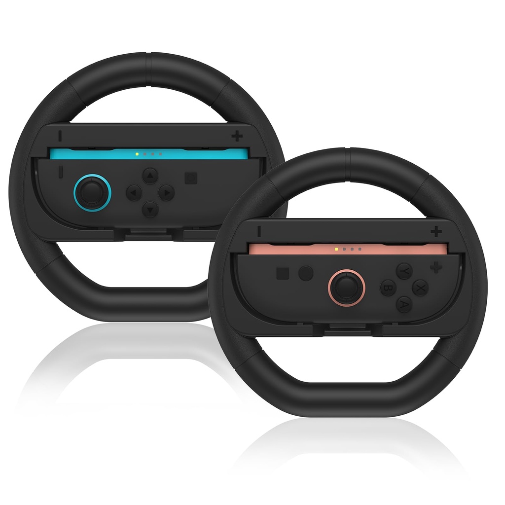 2Pack Steering Wheels for Nintendo Switch 2 Controller, Switch 2 Racing Wheel Race Grip Acc