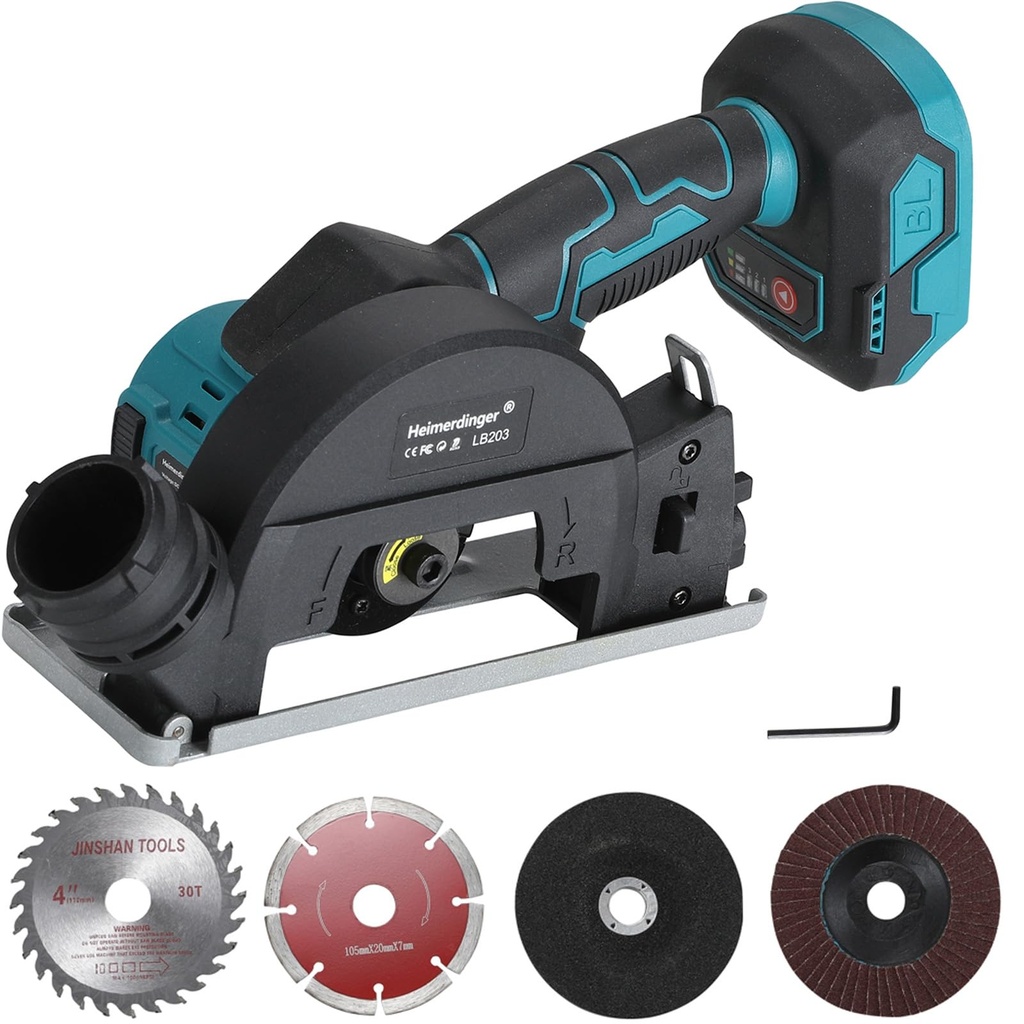 4" Cordless Circular Saw & Mini Angle Grinder Compatible with Makita 18V Battery(Not Includ