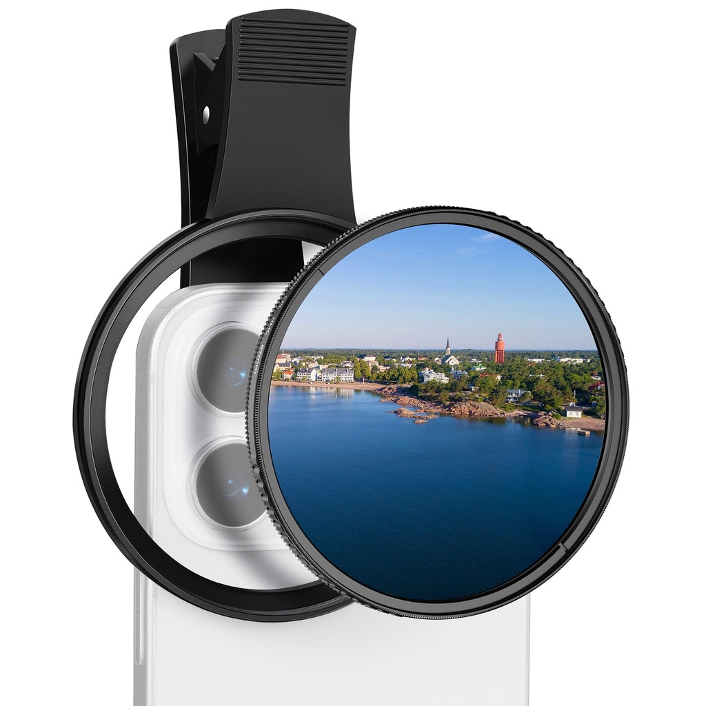 K&F CONCEPT Clip-on Filter 67mm CPL Filters Polarizing for Phone Clip Threaded Camera Lens
