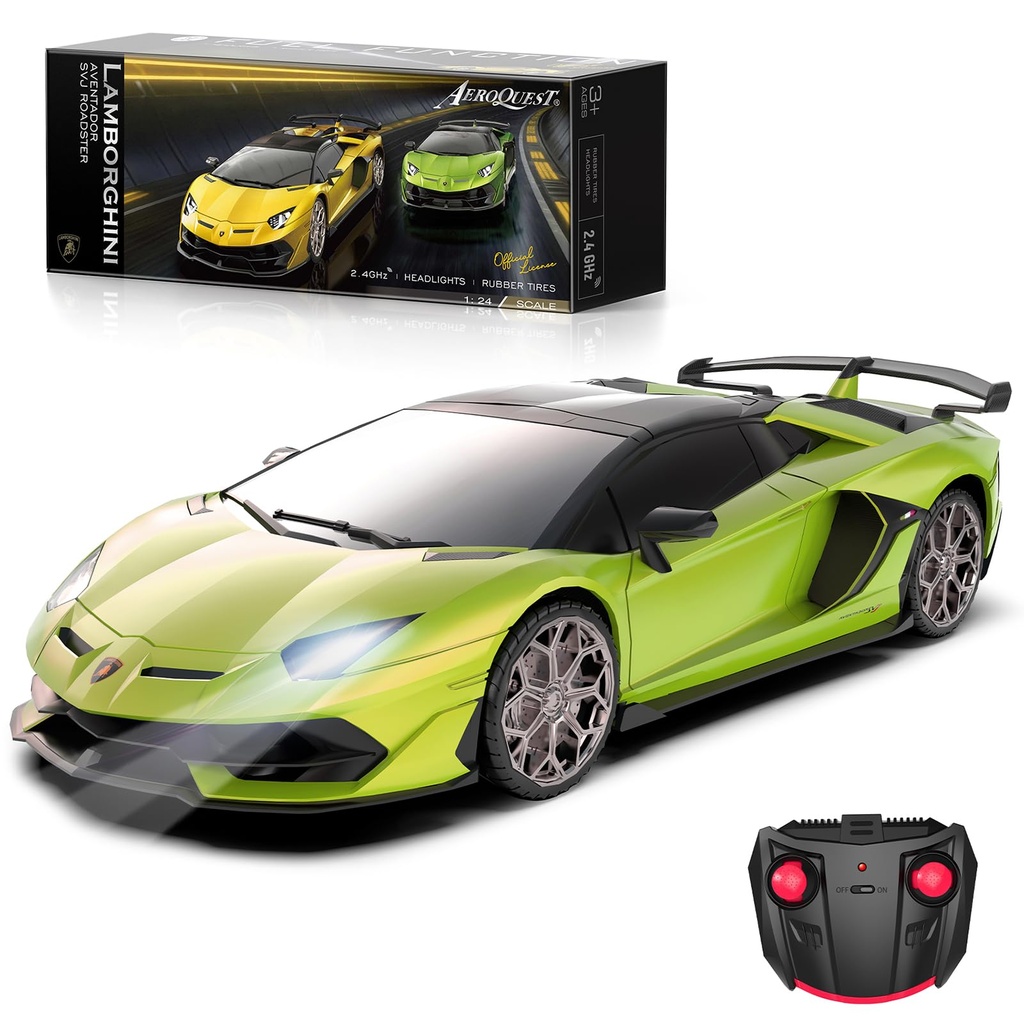 AEROQUEST 1:24 Lamborghini Remote Control Car,2.4GHz Officially Licensed Lamborghini Model