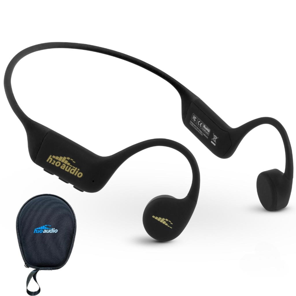 H2O Audio TRI 2 PRO Multi-Sport Waterproof Bone Conduction Open Ear Headphones, Bluetooth 5.