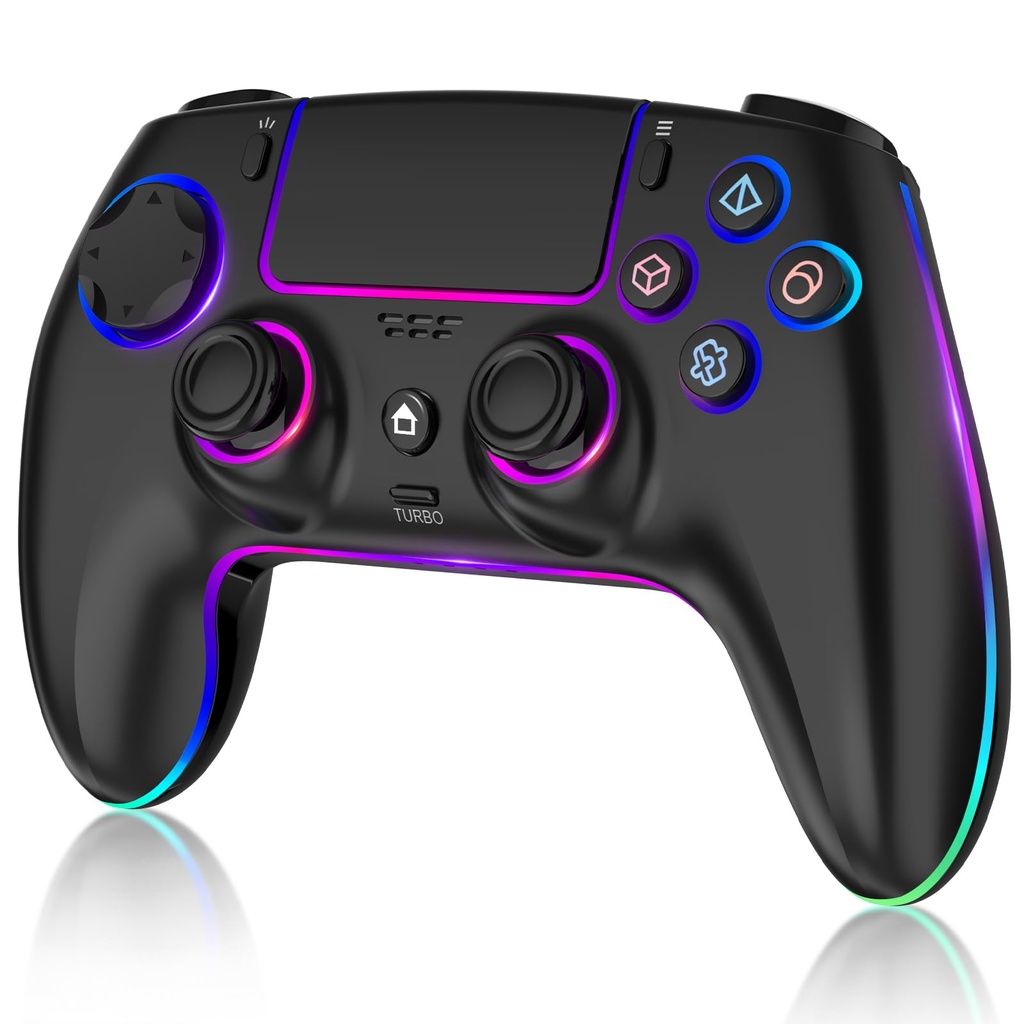 MYSTILUCK Wireless Pro Controller for PS5/Pro/PC/MAC/Mobile/Steam Deck, Gamepad with 7 Color