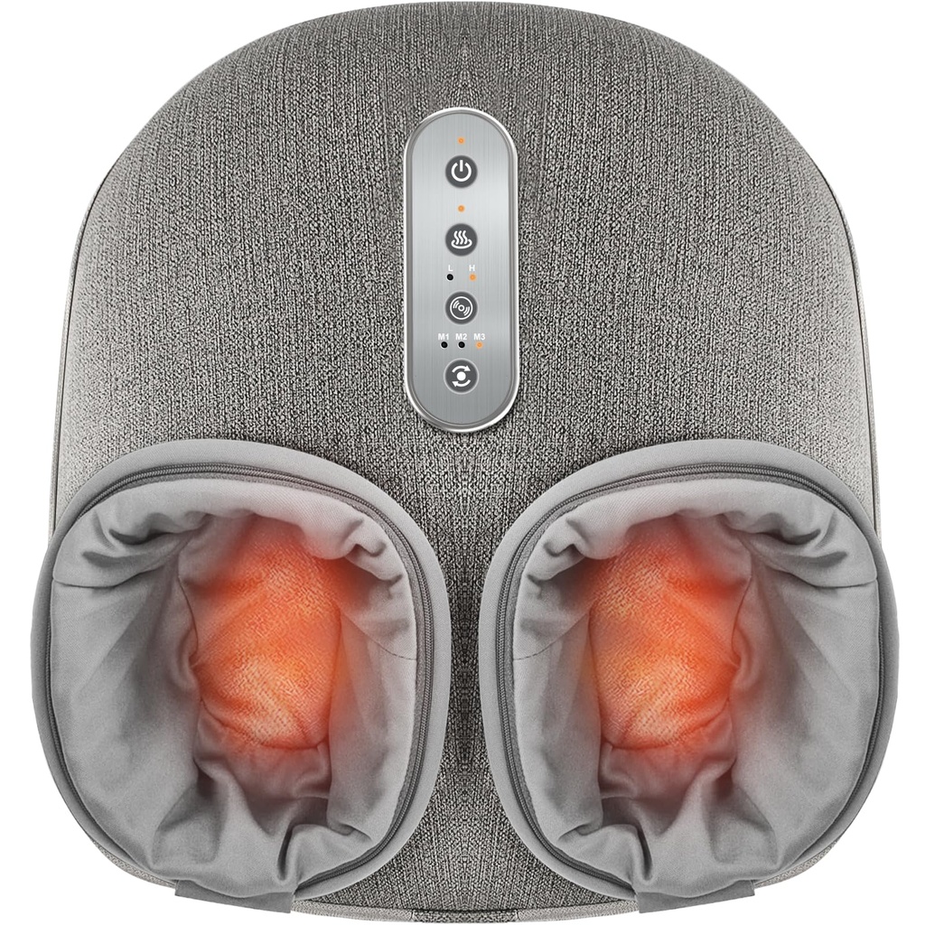 Medcursor Foot Massager Machine with Heat, Deep Kneading Air Compression Feet Massager, Shi