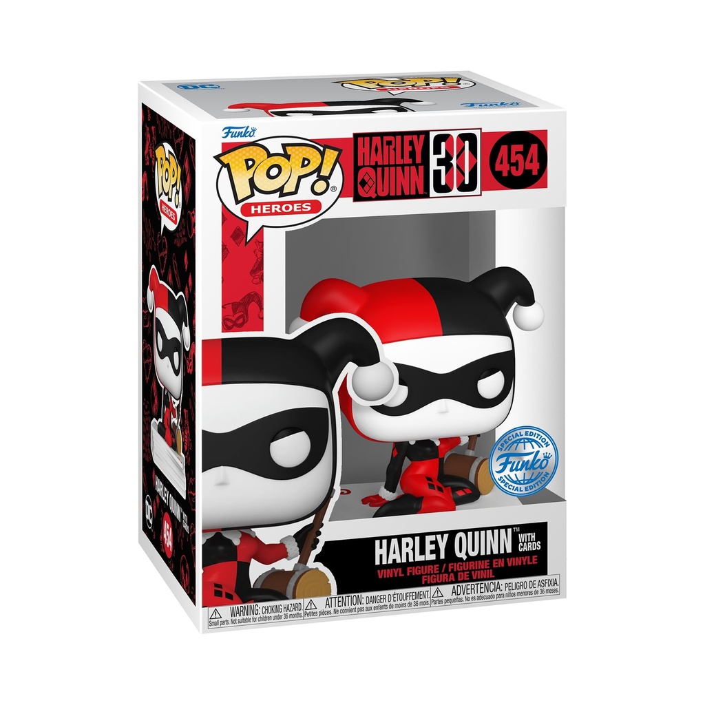 Funko POP! Heroes: DC - Harley Quinn with Cards - DC Comics - Collectable Vinyl Figure - Gi