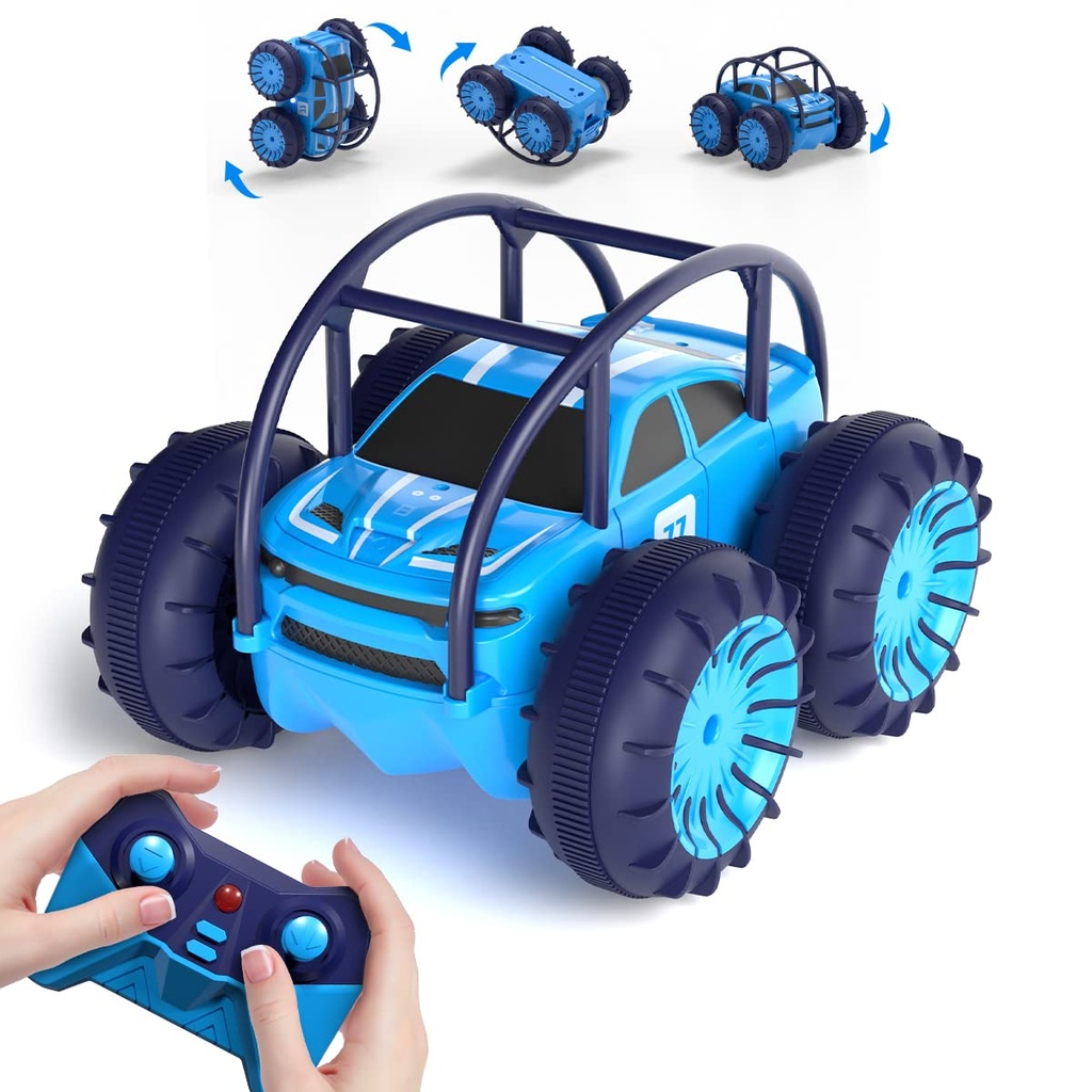 MaxTronic Fast Direct Charging Remote Control Cars, 360Ã‚Â° Flip Waterproof Stunt Car with