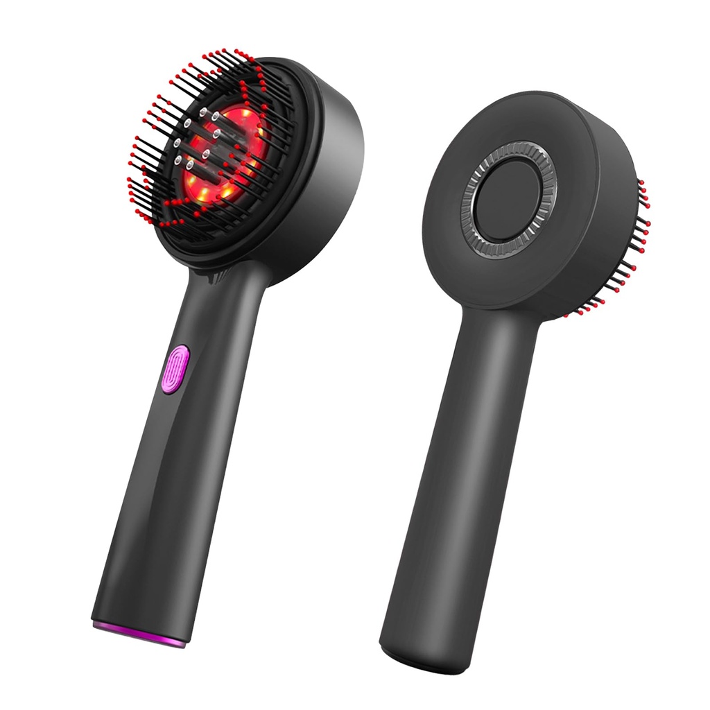 Scalp Massager Electric Red Light Therapy Cordless Portable Head Massager Comb Massaging Brush