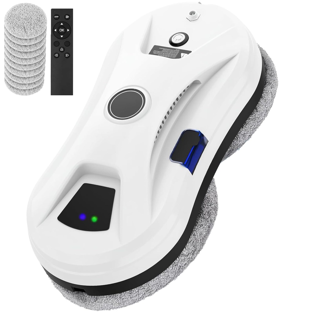 Agrdeed Intelligent Window Cleaner Robot, 5600Pa Window Cleaning Robot With Water Spray Fun