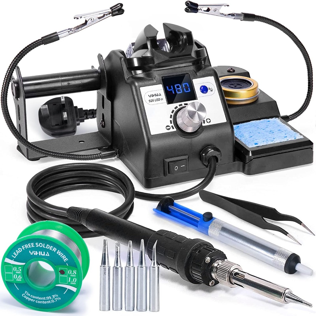 YIHUA 926LED IV 60W Digital Soldering Iron Station Kit w Temperature Stabilization for Sold