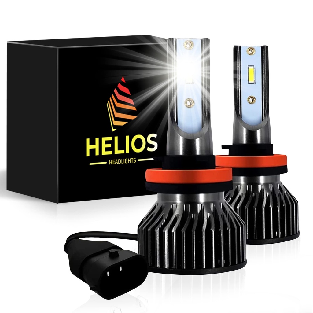 HELIOS H8 / H9 / H11 Headlight Bulbs Led 18000 LM Super Bright Fan Cooling All In One Cool