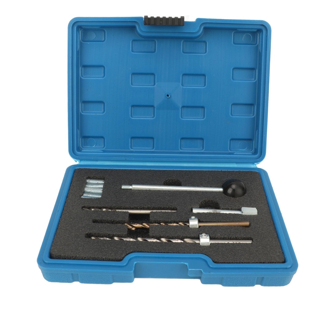 Thread Repair Kit, 10PCS Metal Repair Kit, Threaded Insert Tap Insertion Tool, Injector Cla