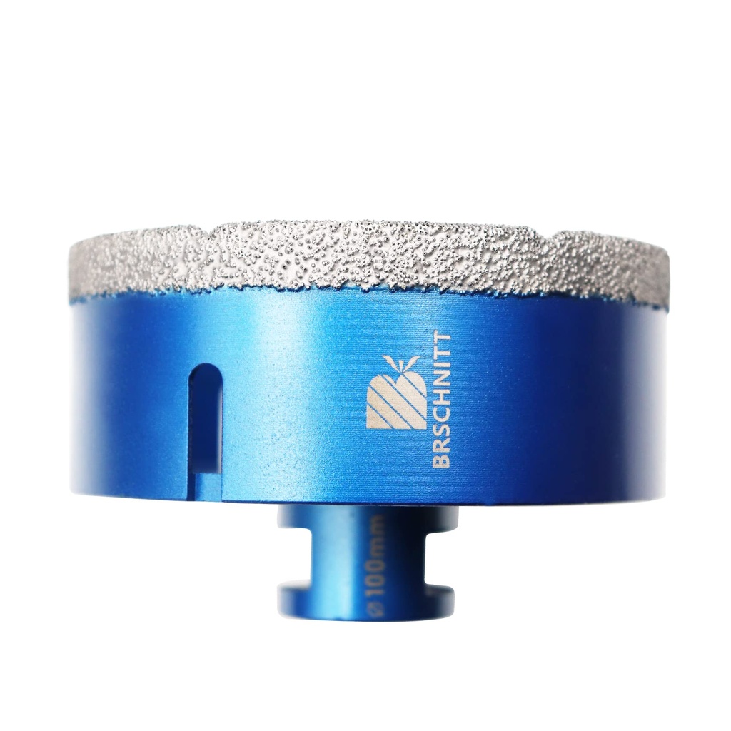Diamond Drill Bit 100mm,BRSCHNITT 1pc M14 Vacuum Brazed Diamond Tip Drill Bit for Tile Porc