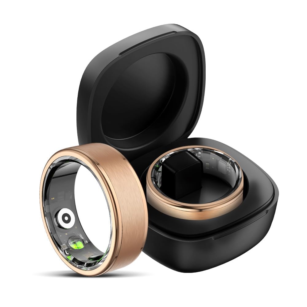 findtime Smart Ring for Men Women Smart Ring Android iOS Fitness Ring Pedometer Heart Rate