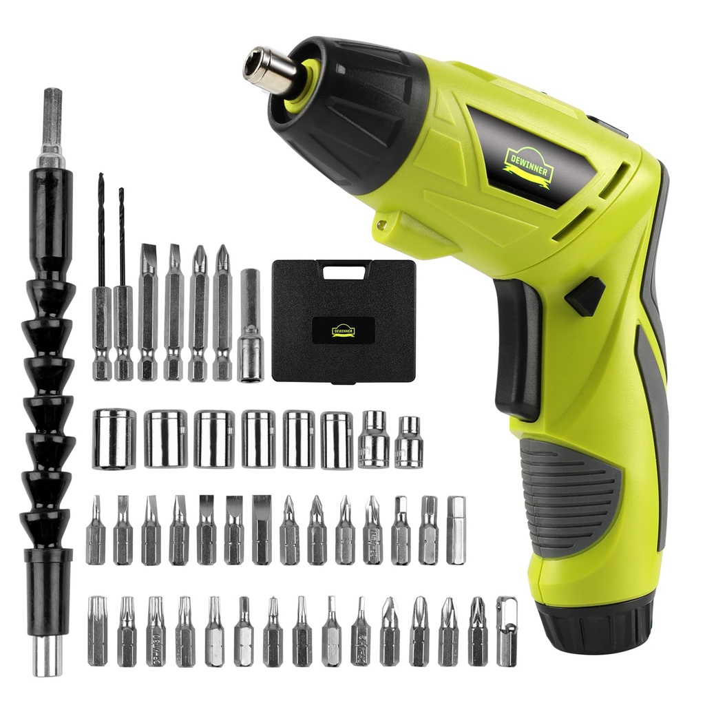 DEWINNER Electric Cordless Screwdriver, Drill Driver Set, USB 3.6V Max Torque with