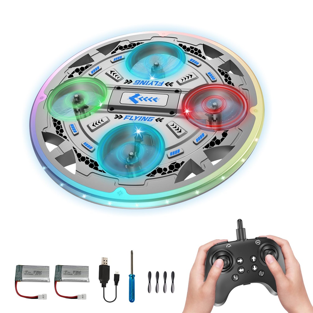 SZJMAO RC UFO Plane for Kids and Beginners, 2.4GHz Drone Remote Control UFO Airplane with 3