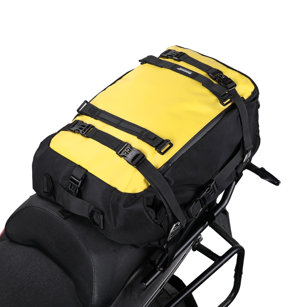 Motorcycle Pannier Bag 10/20/30L Waterproof Rear Rack Trunk Motorcycle Rear Seat Tail Packa