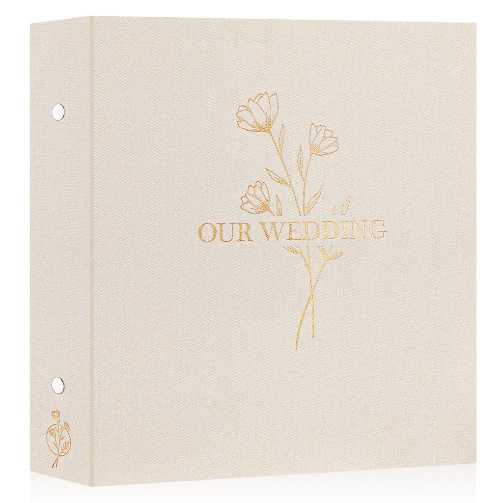 Lanpn Wedding Photo Album 6x4 1000 Pocket Photos Slip in, Linen Cover Large Capacity Newlywe