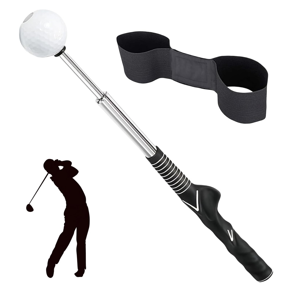 Golf Swing Trainer 2-Piece Set, Comprising Swing Trainer And Posture Correction Strap, Unise