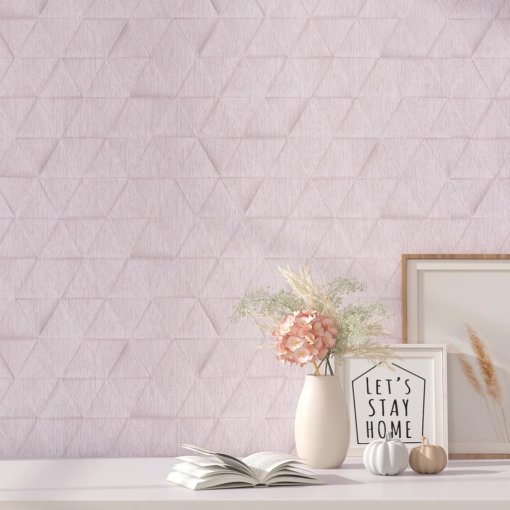FunStick Bedroom Wall Paper for Adults Purple Sticky Back Plastic Roll Patterned Self Adhes