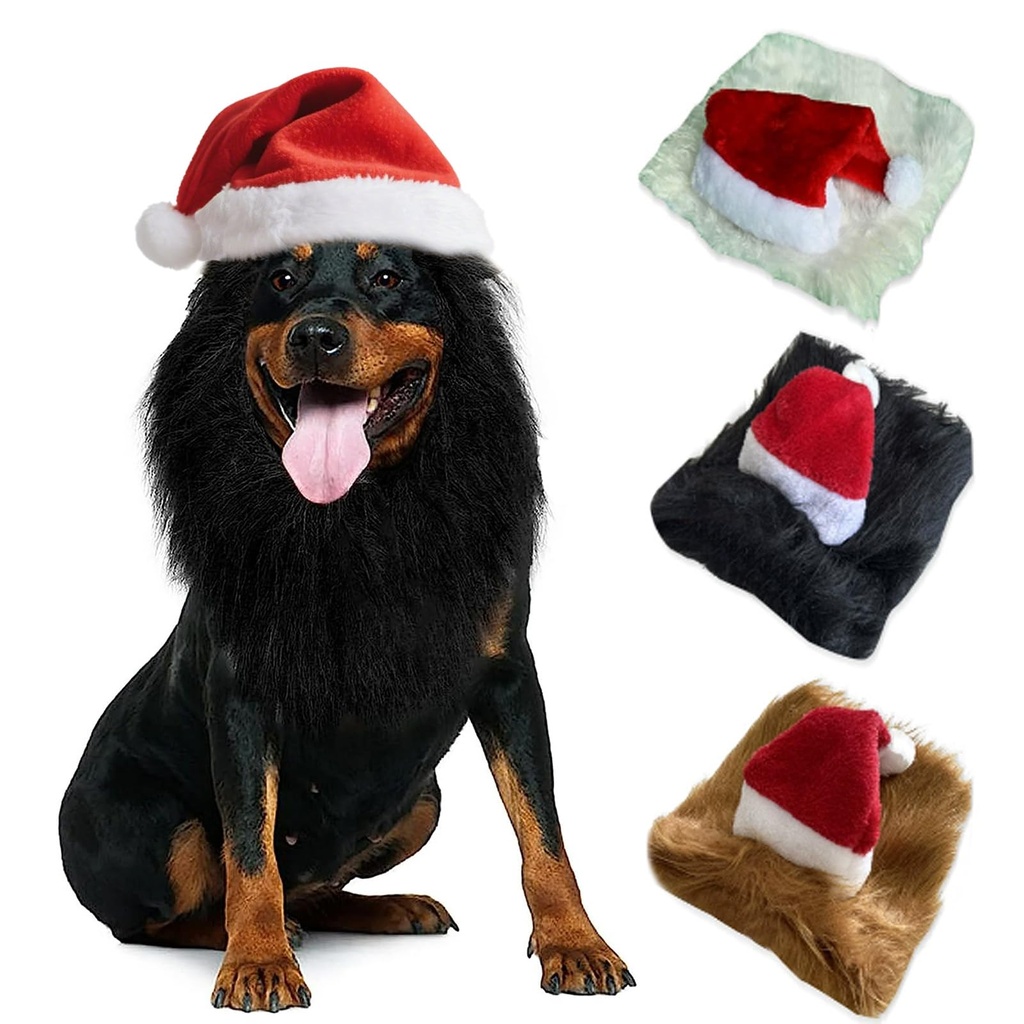 Dog Costume Lion Mane Funny Reindeer Moose Dog Costume for Halloween & Christmas Photoshoot