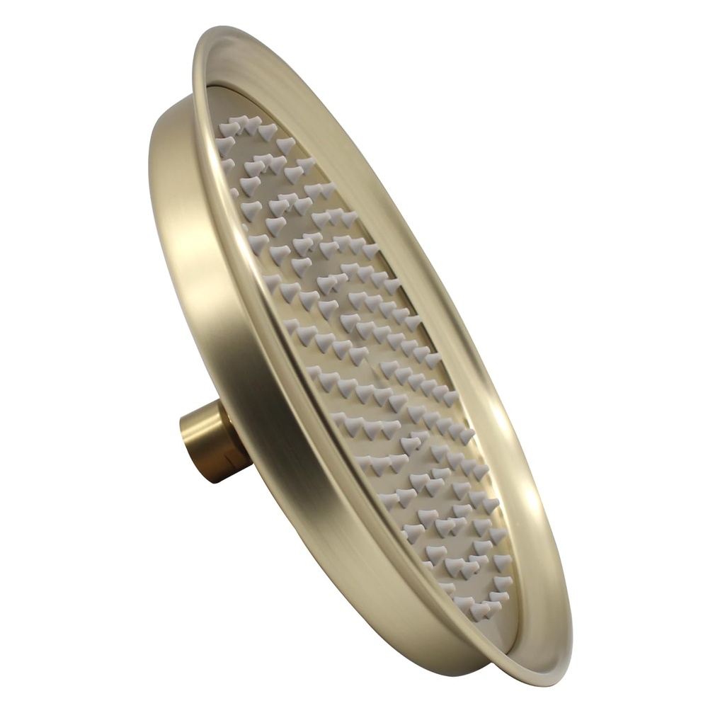 Rainfall Shower Head Solid Metal 304 Stainless Steel Perfect for Replacement, Traditional L