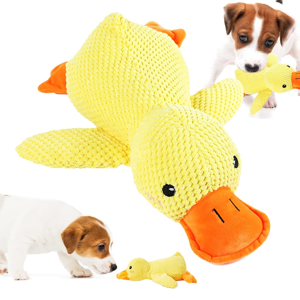 Haokelai 2026 New Upgraded Calming Duck Toy For Dogs, Pet Chew Toy, Plush Chew Toy for Dogs,